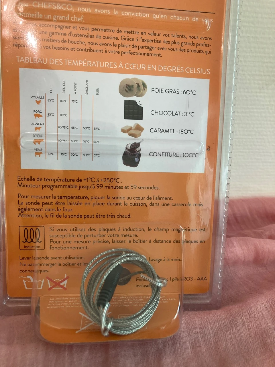 Termómetro con sonda y temporizador – photo 2
